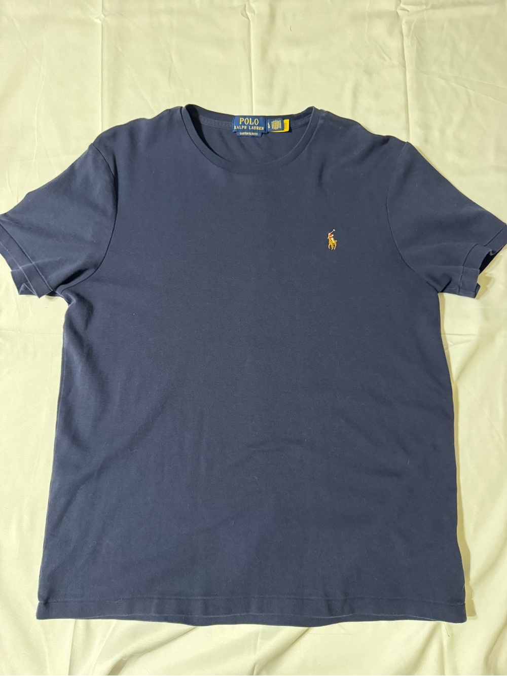 Polo by Ralph Lauren Men’s Navy Crewneck T-Shirt - Picture 2 of 7